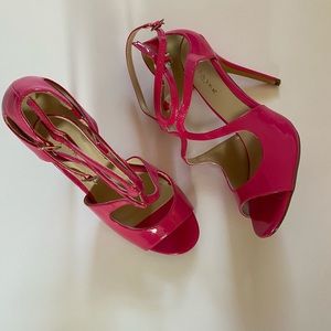 Pink high heels